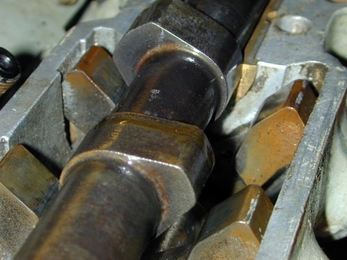 V8 camshaft detail