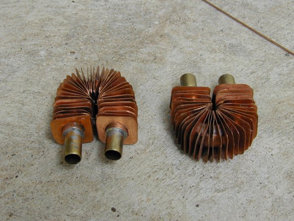 V8 radiator construction